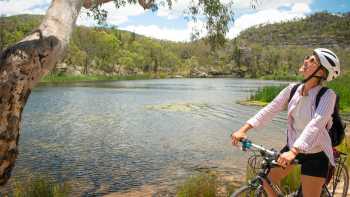 Fran by Dunns Swamp on bike 2,Tim Charody Discover quintessential Australian scenery at Wollemi National Park