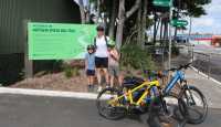 A family at the start of the Northern Rivers Rail Trail |  Erin Wileman