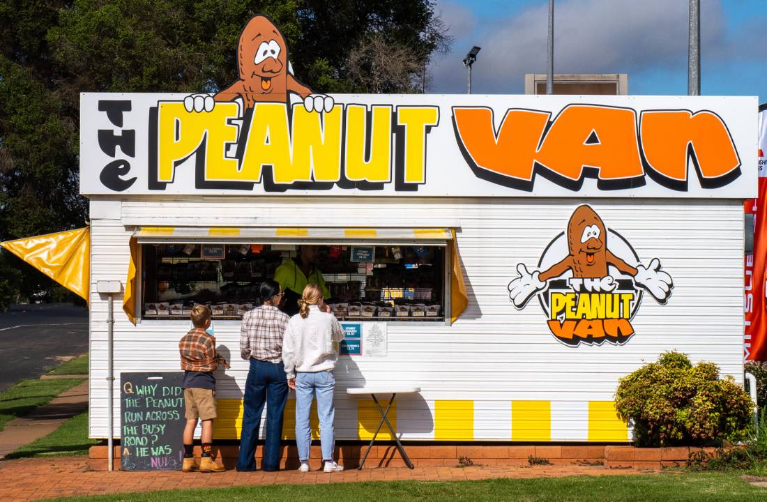 The iconic Peanut Van in Kingaroy.