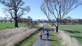V43-467 GVRT_Olivers Rd West_0004_2 2018-09,Rail Trails Australia Cycling the Great Victorian Rail Trail near Olivers Road
